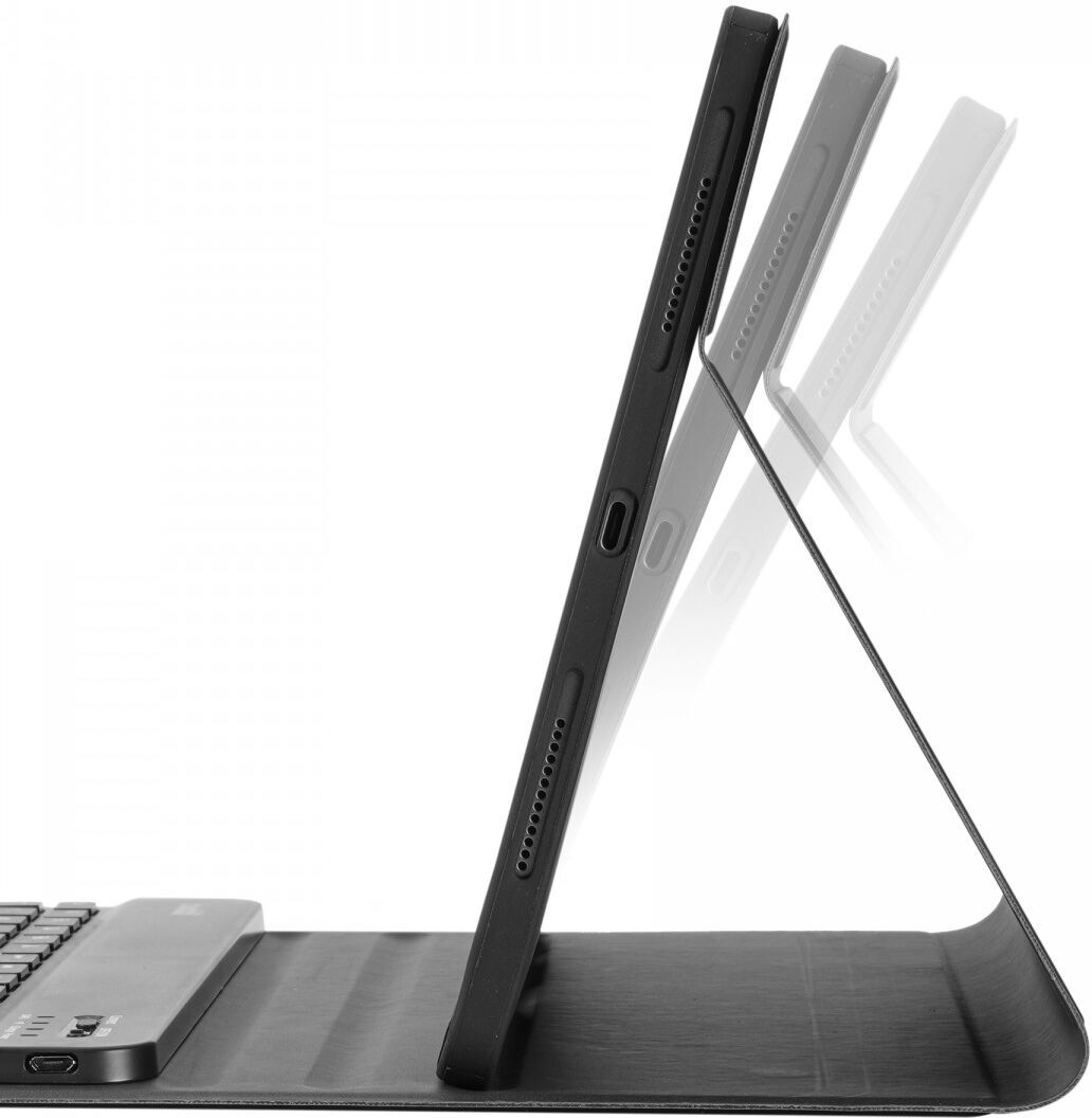 Buddi Zuna iPad Air (2022/2020) Hoes met QWERTY Toetsenbord Book Case Zwart afbeelding 7
