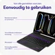 Buddi Zuna iPad Pro 12.9 (2018/2020/2021/2022) Hoes met QWERTY Toetsenbord Zwart afbeelding 3