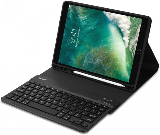 Buddi Zuna iPad 10.2 / Pro 10.5 Hoes met QWERTY Toetsenbord Book Case Zwart afbeelding 6