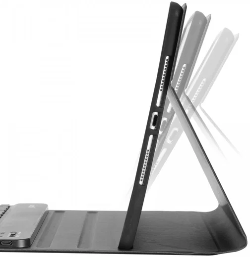 Buddi Zuna iPad 10.2 / Pro 10.5 Hoes met QWERTY Toetsenbord Book Case Zwart afbeelding 7