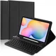 Buddi Zuna Samsung Galaxy Tab S6 Lite Hoes QWERTY Toetsenbord Book Case Zwart afbeelding 2