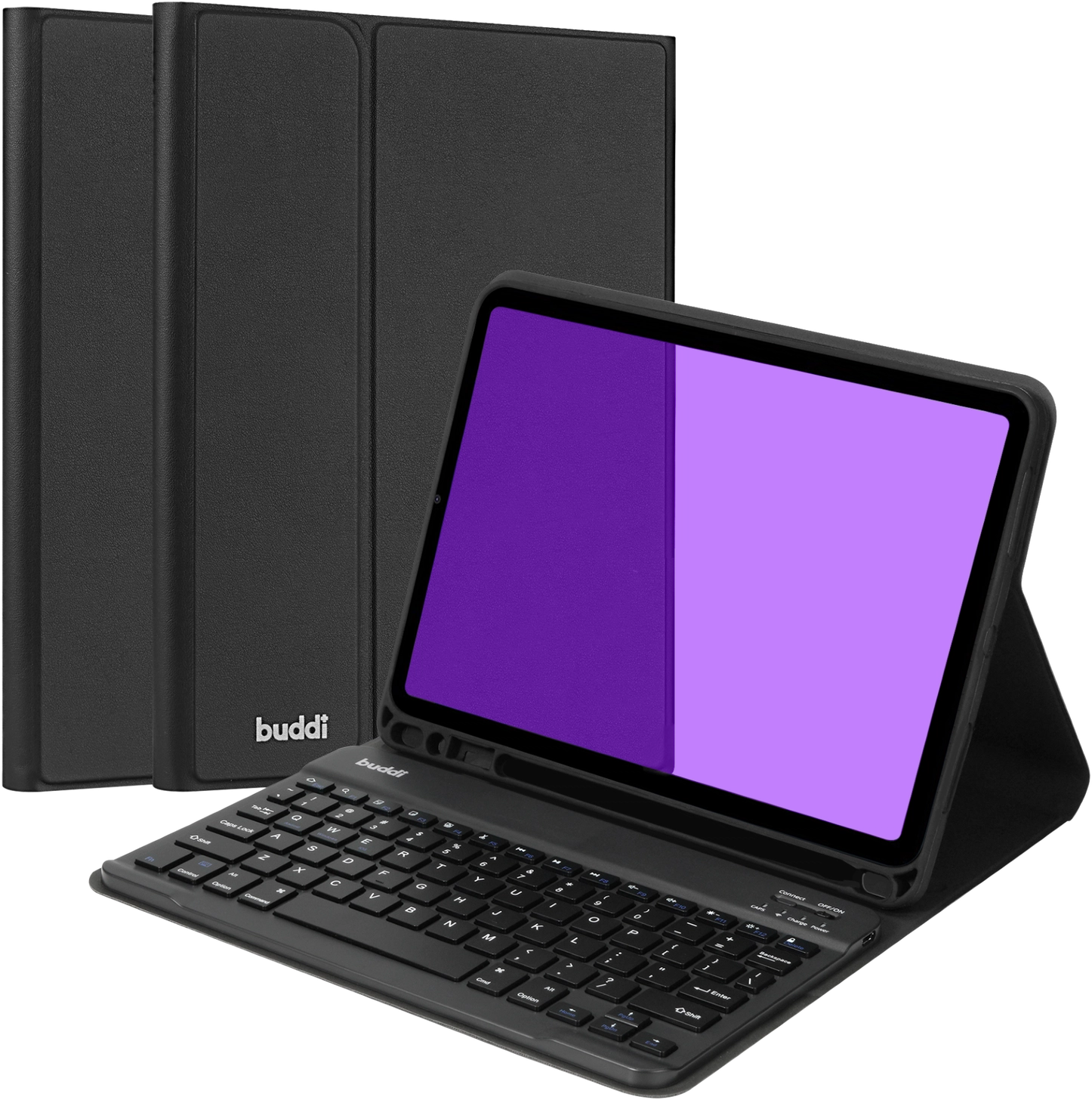 Buddi Zuna Samsung Galaxy Tab A8 Hoes met QWERTY Toetsenbord Book Case Zwart afbeelding 12