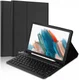 Buddi Zuna Samsung Galaxy Tab A8 Hoes met QWERTY Toetsenbord Book Case Zwart afbeelding 2