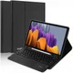 Buddi Zuna Samsung Galaxy Tab S7+/S8+/S7 FE Hoes met QWERTY Toetsenbord Zwart afbeelding 2
