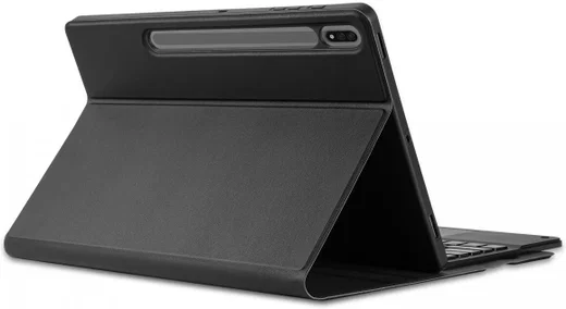 Buddi Zuna Samsung Galaxy Tab S7+/S8+/S7 FE Hoes met QWERTY Toetsenbord Zwart afbeelding 6