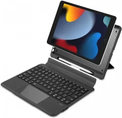 Buddi Thorn iPad 10.2 / Pro 10.5 Hoes met QWERTY Toetsenbord Book Case Zwart afbeelding