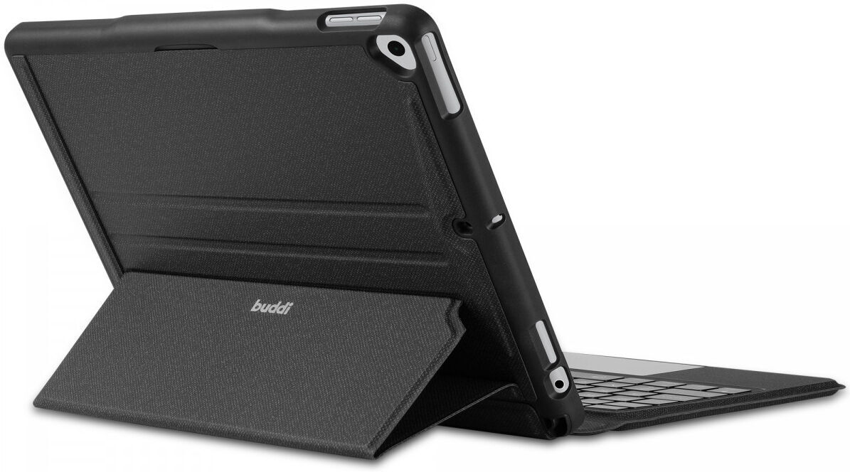 Buddi Thorn iPad 10.2 / Pro 10.5 Hoes met QWERTY Toetsenbord Book Case Zwart afbeelding 4