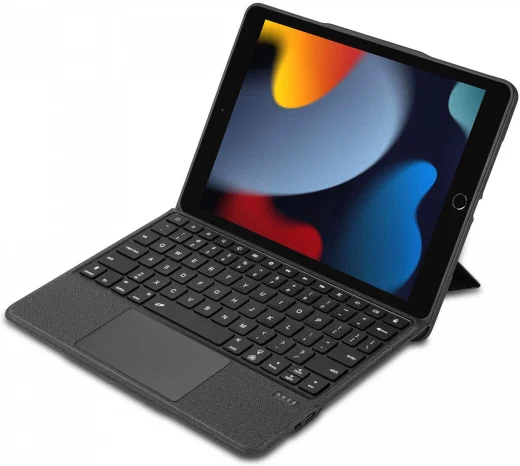 Buddi Thorn iPad 10.2 / Pro 10.5 Hoes met QWERTY Toetsenbord Book Case Zwart afbeelding 5