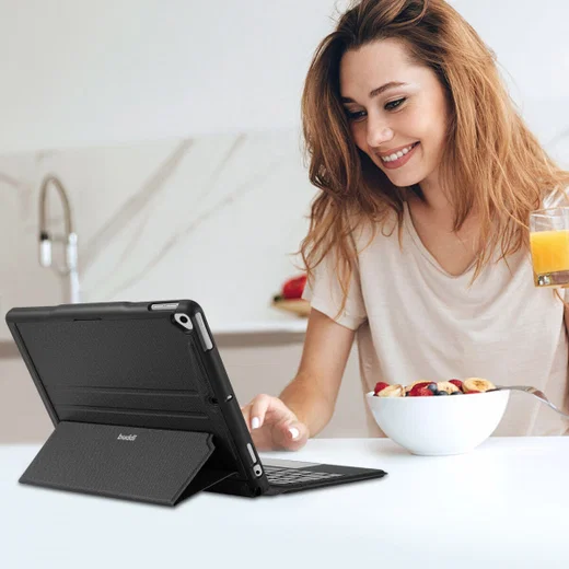 Buddi Thorn iPad 10.2 / Pro 10.5 Hoes met QWERTY Toetsenbord Book Case Zwart afbeelding 8