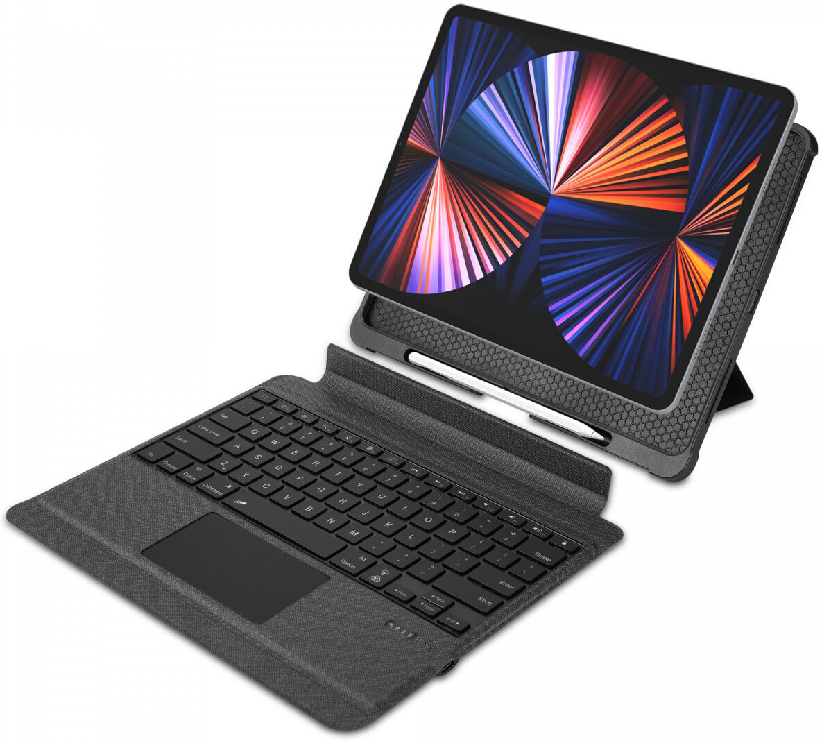 Buddi Thorn iPad Pro 11 2018/2020/2021/2022 Hoes met QWERTY Toetsenbord Zwart afbeelding 1