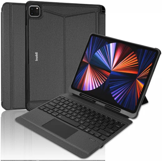 Buddi Thorn iPad Pro 11 2018/2020/2021/2022 Hoes met QWERTY Toetsenbord Zwart afbeelding 2