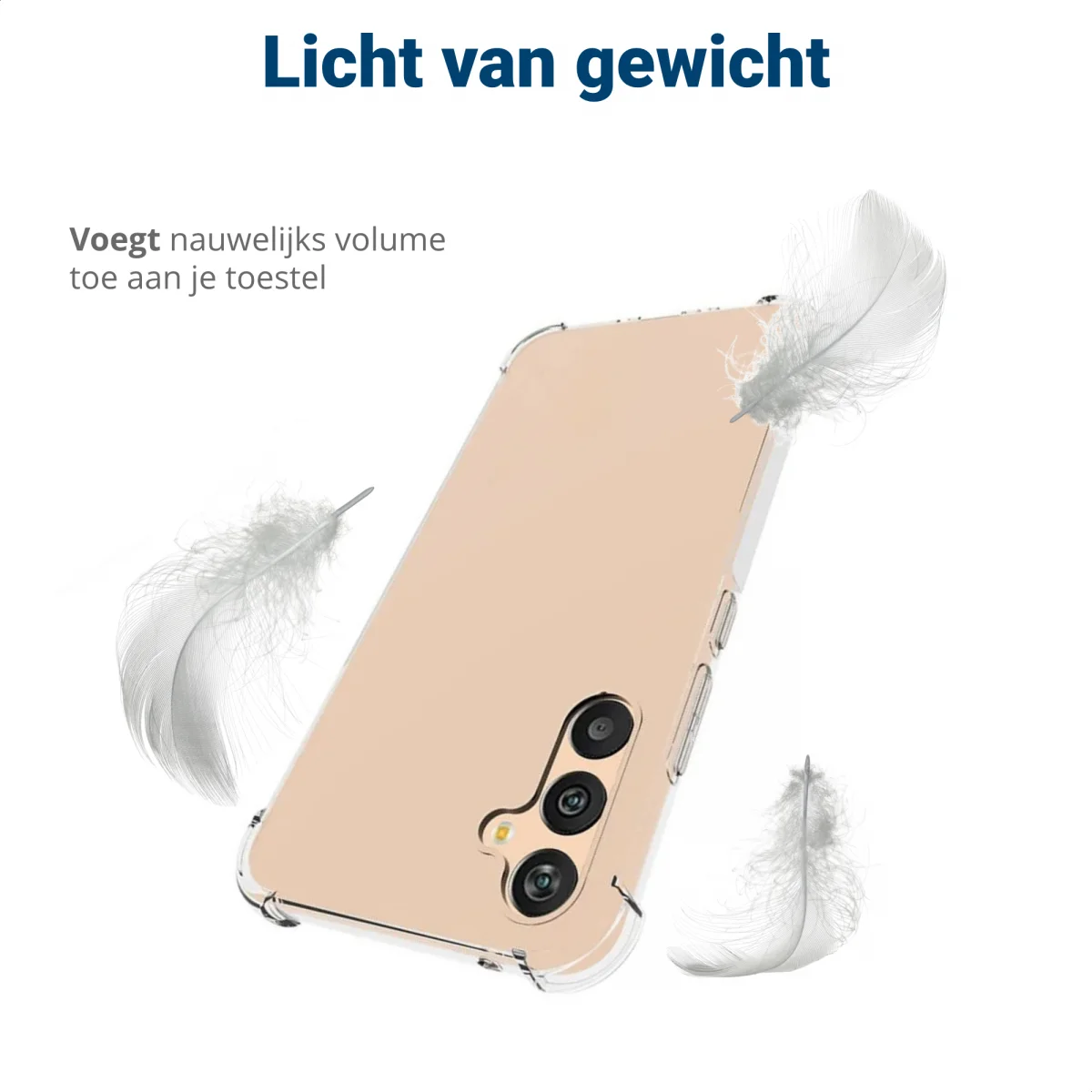 Samsung Galaxy A34 Hoesje Schokbestendig en Dun TPU Transparant afbeelding 5