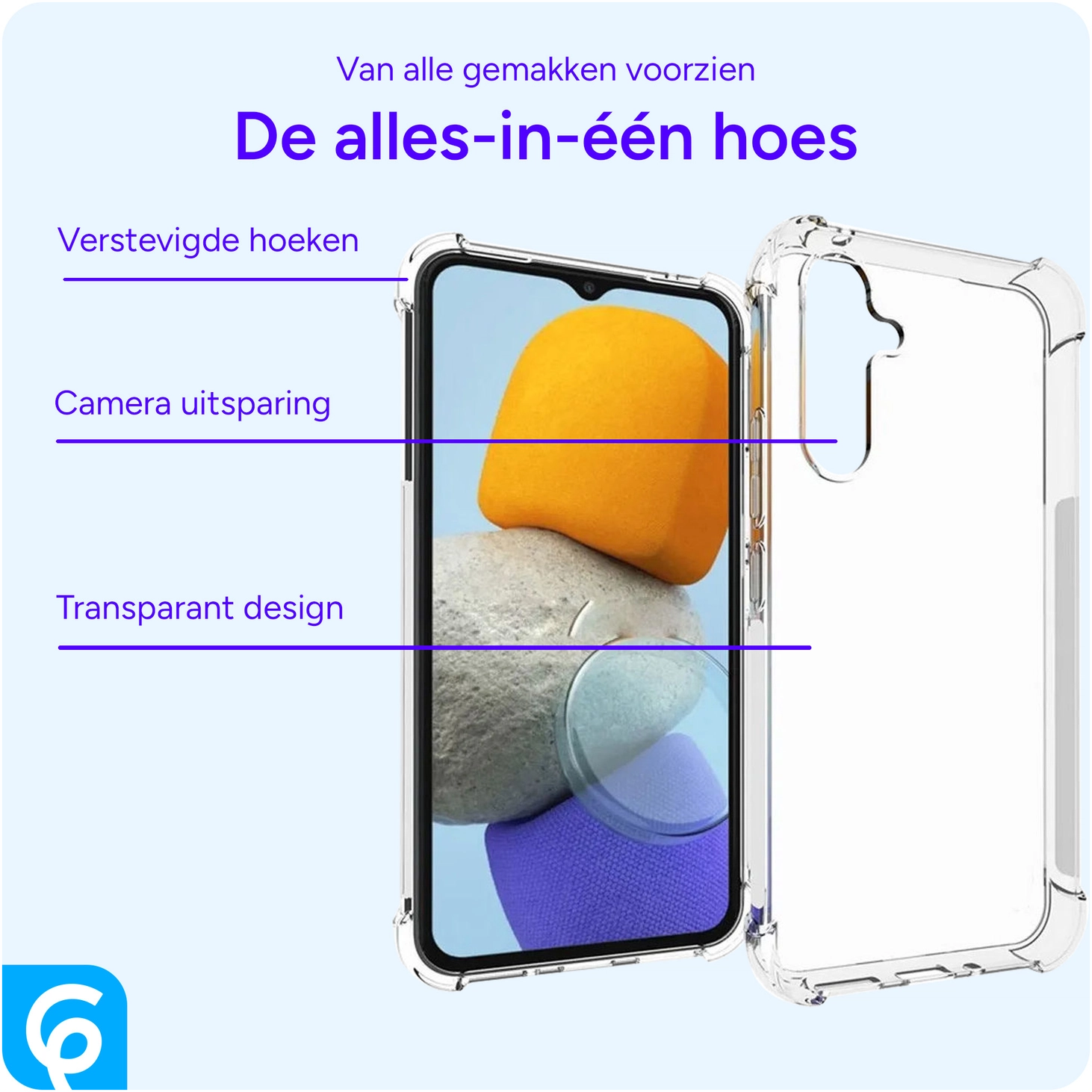Samsung Galaxy A54 Hoesje Schokbestendig en Dun TPU Transparant afbeelding 5