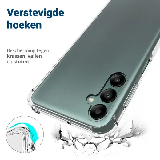 Samsung Galaxy A24 Hoesje Schokbestendig en Dun TPU Transparant afbeelding 4