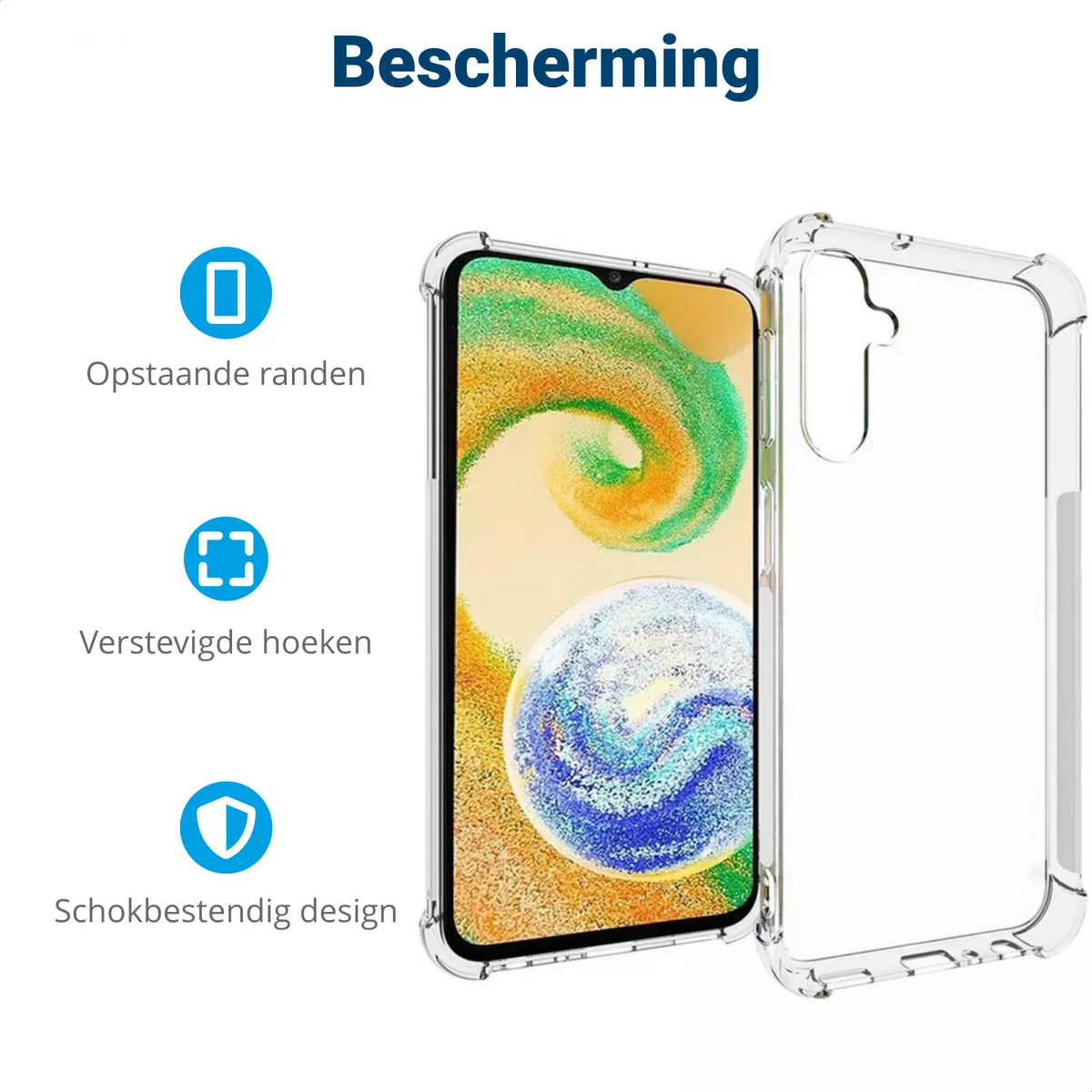 Samsung Galaxy A24 Hoesje Schokbestendig en Dun TPU Transparant afbeelding 5