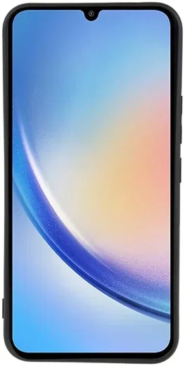 Samsung Galaxy A34 Hoesje Dun TPU Matte Back Cover Zwart afbeelding 4