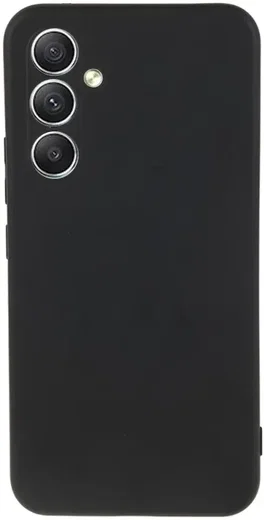 Samsung Galaxy A34 Hoesje Dun TPU Matte Back Cover Zwart afbeelding 1