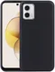 Motorola Moto G73 Hoesje Dun TPU Matte Back Cover Zwart afbeelding 2