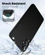 Samsung Galaxy A24 Hoesje Dun TPU Matte Back Cover Zwart afbeelding 2
