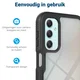 Samsung Galaxy A24 Hoesje Full Protect 360° Cover Hybride Zwart afbeelding 7