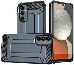 Samsung Galaxy A34 Hoesje Shock Proof Hybride Back Cover Blauw afbeelding