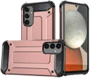 Samsung Galaxy A34 Hoesje Shock Proof Hybride Back Cover Roze Goud
