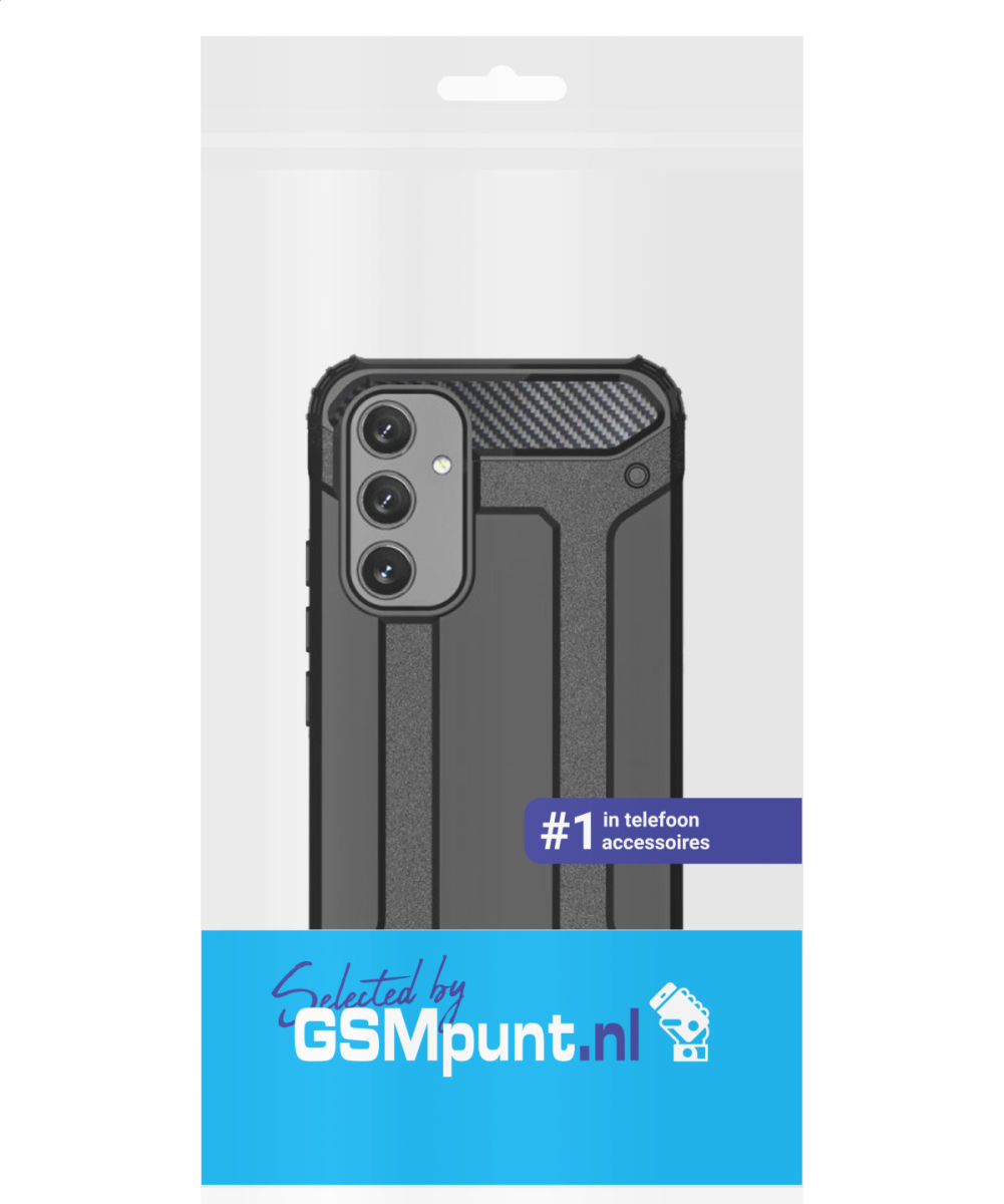 Samsung Galaxy A54 Hoesje Shock Proof Hybride Back Cover Rood afbeelding 9