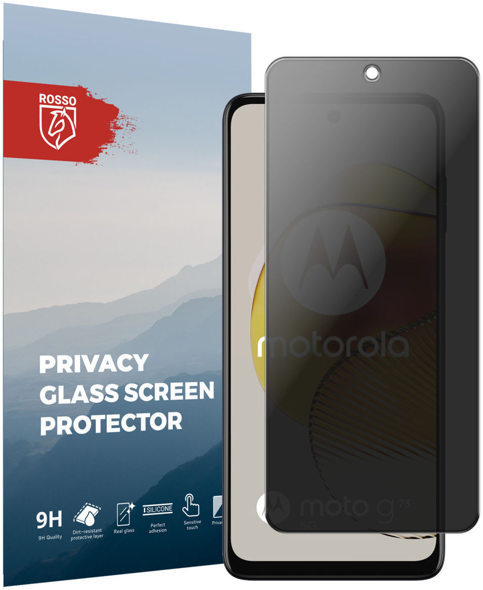 Rosso Motorola Moto G73 9H Tempered Glass Screen Protector Privacy afbeelding 1