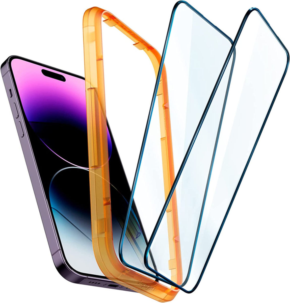 Spigen AlignMaster Apple iPhone 14 Pro Max Tempered Glass (2-Pack) afbeelding 2