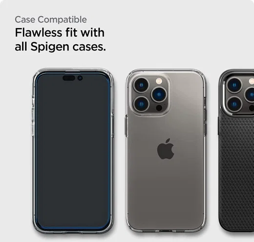 Spigen AlignMaster Apple iPhone 14 Pro Max Tempered Glass (2-Pack) afbeelding 7