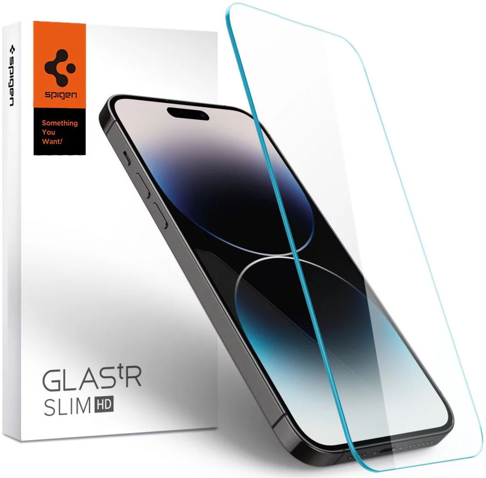 Spigen Glas t.R Slim iPhone 14 Pro Max Screen Protector Transparant afbeelding 1