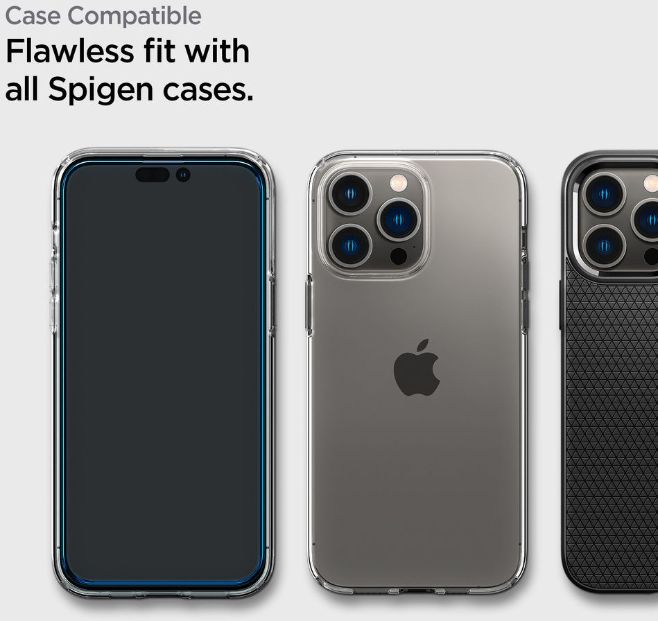 Spigen Glas t.R Slim iPhone 14 Pro Max Screen Protector Transparant afbeelding 4