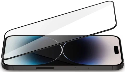 Spigen Glas t.R Slim iPhone 14 Pro Max Screen Protector Zwart afbeelding 6