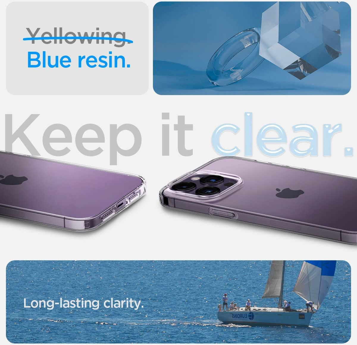 Spigen Liquid Crystal Apple iPhone 14 Pro Hoesje Transparant afbeelding 4