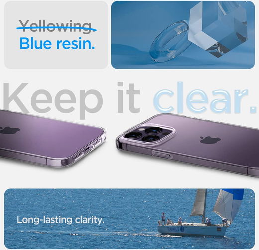 Spigen Liquid Crystal Apple iPhone 14 Pro Hoesje Transparant afbeelding 4