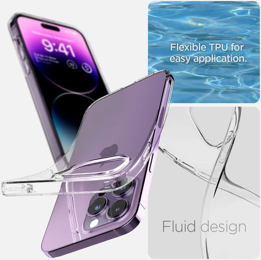 Spigen Liquid Crystal Apple iPhone 14 Pro Hoesje Transparant afbeelding 6