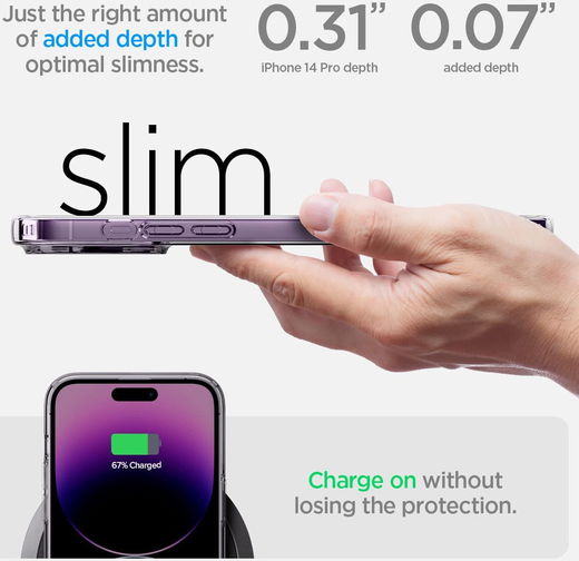 Spigen Liquid Crystal Apple iPhone 14 Pro Hoesje Transparant afbeelding 5