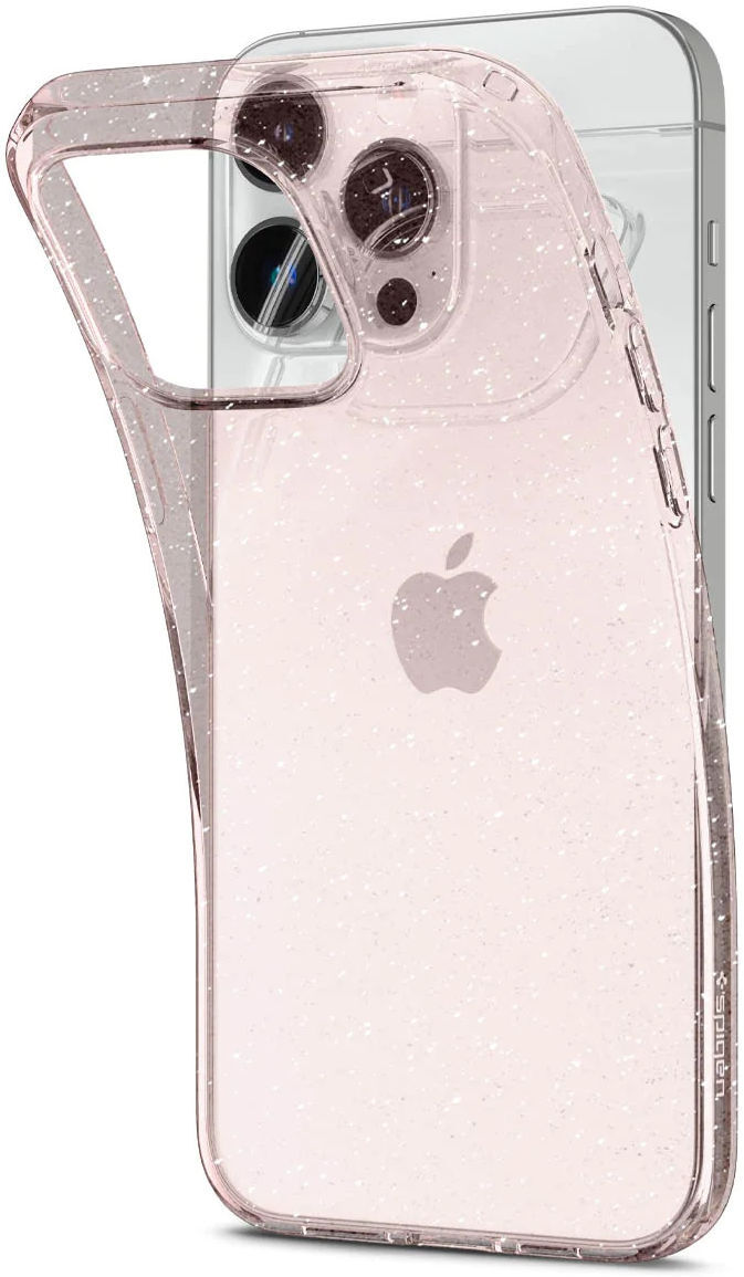 Spigen Liquid Crystal Apple iPhone 14 Pro Max Hoesje Glitter Roze afbeelding 2