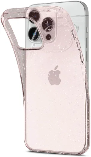 Spigen Liquid Crystal Apple iPhone 14 Pro Max Hoesje Glitter Roze afbeelding 2