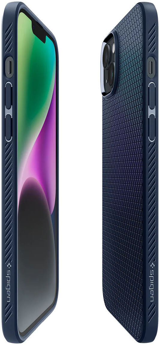 Spigen Liquid Air Apple iPhone 14 Hoesje Back Cover Blauw afbeelding 14
