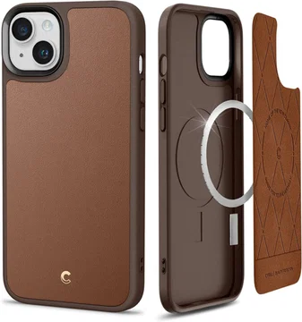 Spigen Cyrill Kajuk iPhone 14 Plus Hoesje MagSafe Back Cover Bruin