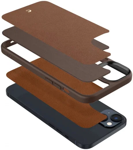 Spigen Cyrill Kajuk iPhone 14 Plus Hoesje MagSafe Back Cover Bruin afbeelding 11