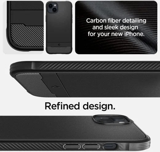 Spigen Rugged Armor Apple iPhone 14 Hoesje MagSafe Back Cover Zwart afbeelding 7