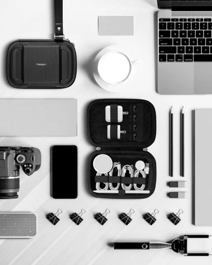 Spigen Rugged Armor Pro Cable Organizer - Opbergtas Bandjes/Kabels afbeelding 7