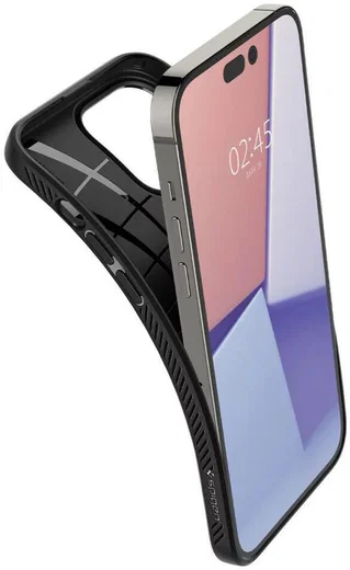 Spigen Liquid Air Apple iPhone 14 Pro Hoesje Back Cover Zwart afbeelding 2