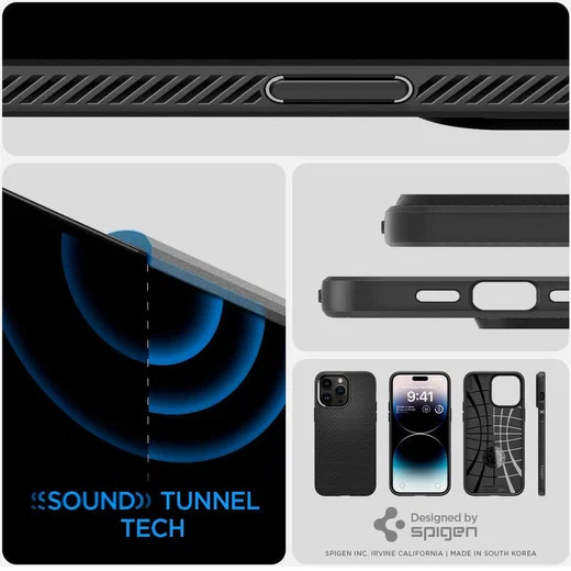 Spigen Liquid Air Apple iPhone 14 Pro Hoesje Back Cover Zwart afbeelding 6