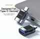 Essager 3A USB-C naar USB Converter/Adapter Zwart afbeelding 3