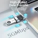 Essager 3A USB-C naar USB Converter/Adapter Zwart afbeelding 4