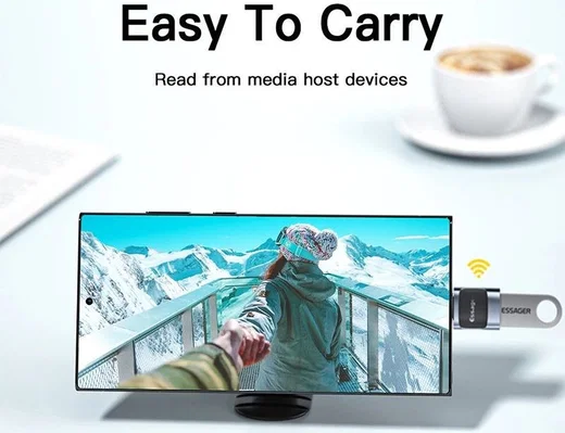 Essager 3A USB-C naar USB Converter/Adapter Zwart afbeelding 6