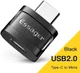 Essager USB-C naar Micro USB Adapter 3A On The Go Converter Zwart afbeelding 2